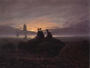 Caspar David Friedrich Moonsise over the Sea oil painting picture wholesale
